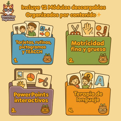 Megapack Digital TEA +1000 actividades imprimibles para niños con autismo