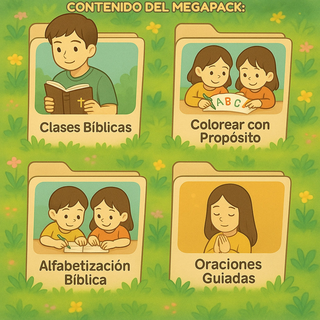 Megapack Digital de Actividades Cristianas para niños y jóvenes
