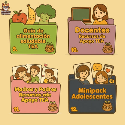 Megapack Digital TEA +1000 actividades imprimibles para niños con autismo