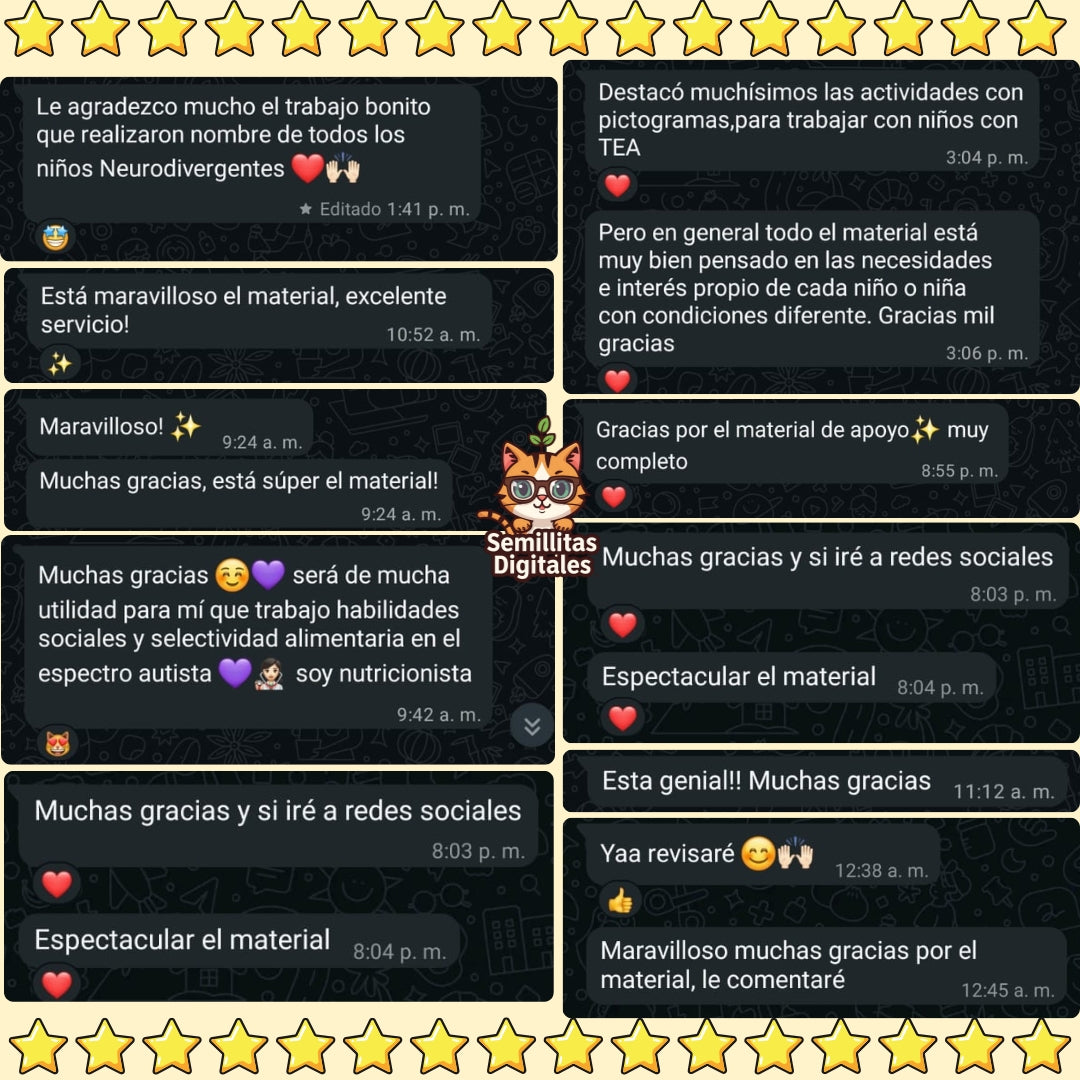 Megapack Digital TEA +1000 actividades imprimibles para niños con autismo